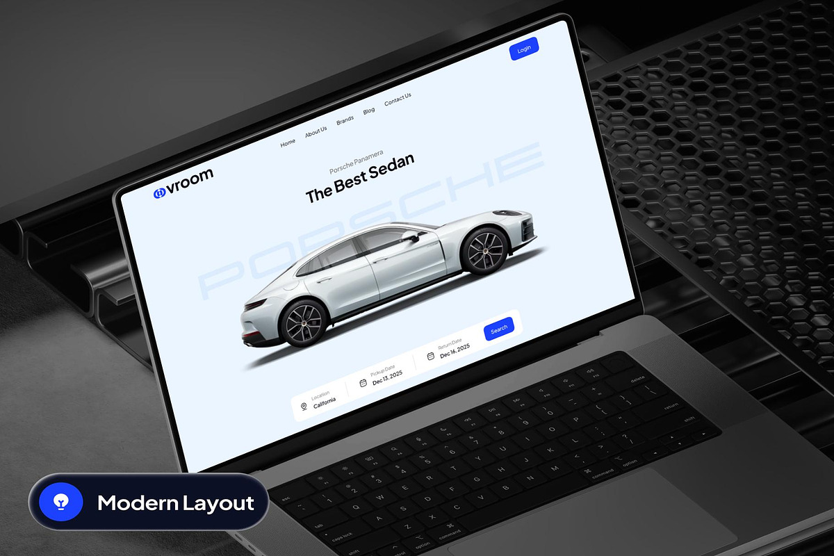 vroom - Car Rental Website UI Kit, an UI Kit Template by Creative Perspective (Photo 5 of 10)
