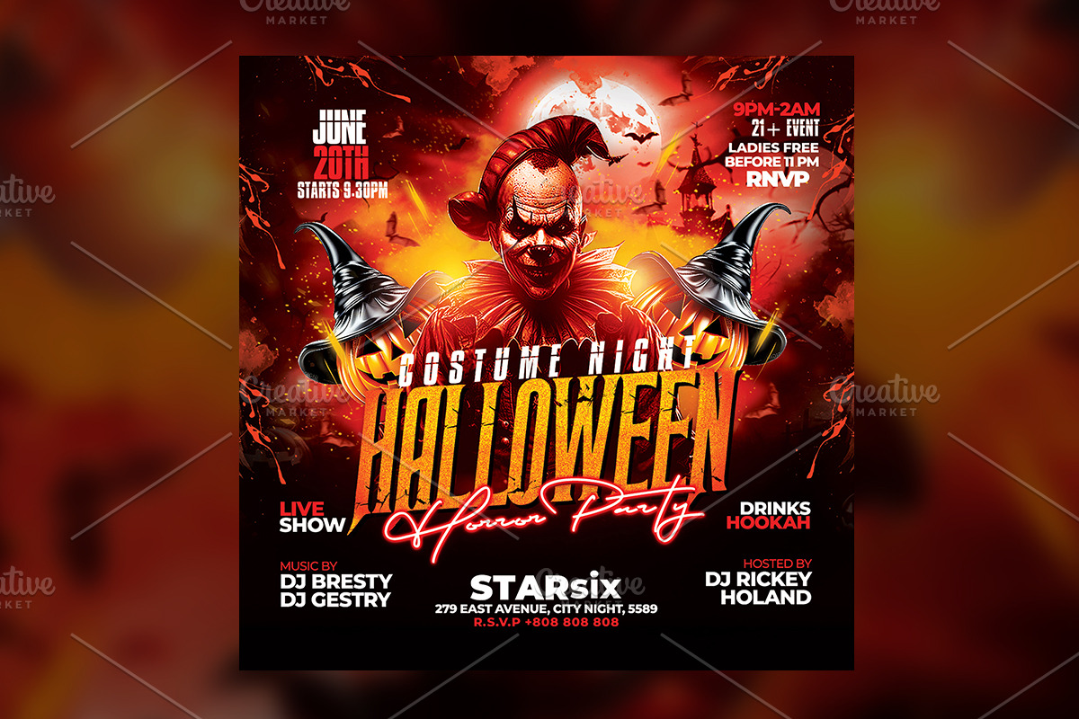 Halloween Flyer Template, a Flyer Template by RTXdesinger99 (Photo 2 of 3)