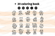 Cute Kawaii Christmas Pet Cat Dog, a Seasonal Illustration by Palau (Thumbnail 11 of 12)