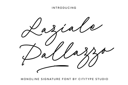Laziale Palazzo, a Handwritten Font by Cititype