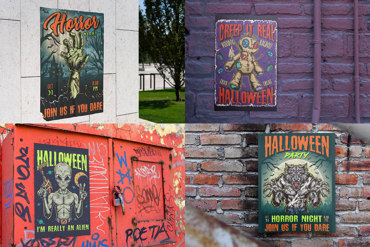 Spooky Halloween Poster Collection, a Poster Template by DGIM studio (Photo 2 of 7)