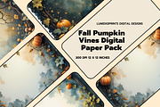 Fall Pumpkin Digital Paper Pack, a Background Graphic by LumiDigiPrints (Thumbnail 1 of 7)