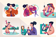 Retro Content Creator Activity, a Work Illustration by Lumina_ui_ux202 (Thumbnail 3 of 8)