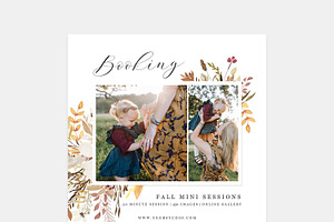 Fall Minis Session Template FM022