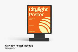 Citylight Poster Mockup, an Advertising Mockup by renderstockmarket