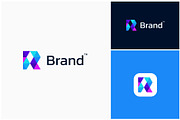 Letter R Geometric Modern Logo, a Branding & Logo Template by ika trisiana (Thumbnail 1 of 2)