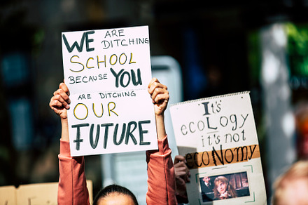 Global climate change protest featuring global climate mobilisation, global
