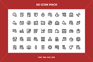 Reminder and to do icons, an Outline Icon by Wencory