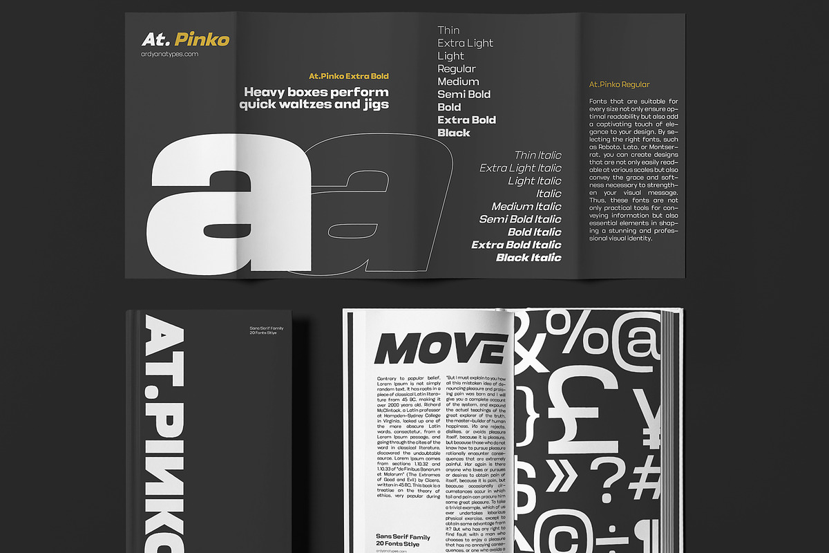 AT Pinko, a Sans Serif Font by Ardyanatypes (Photo 4 of 12)