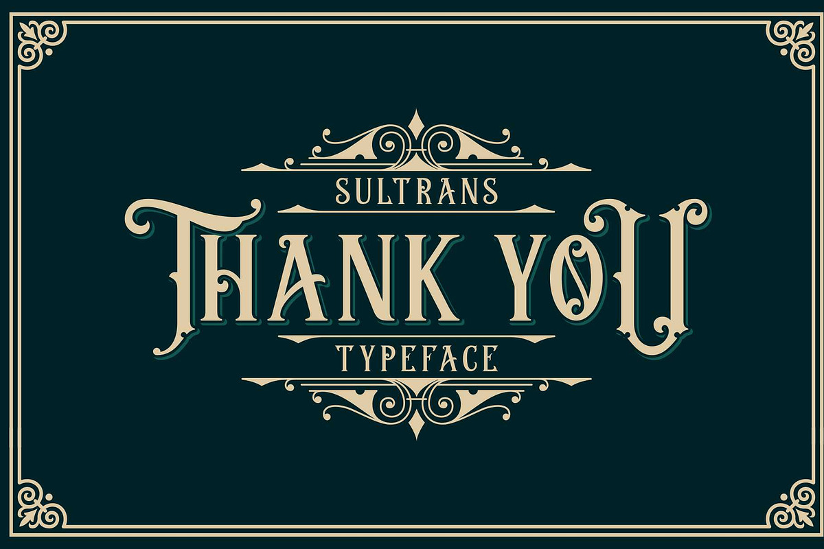 Sultrans Typeface preview 8