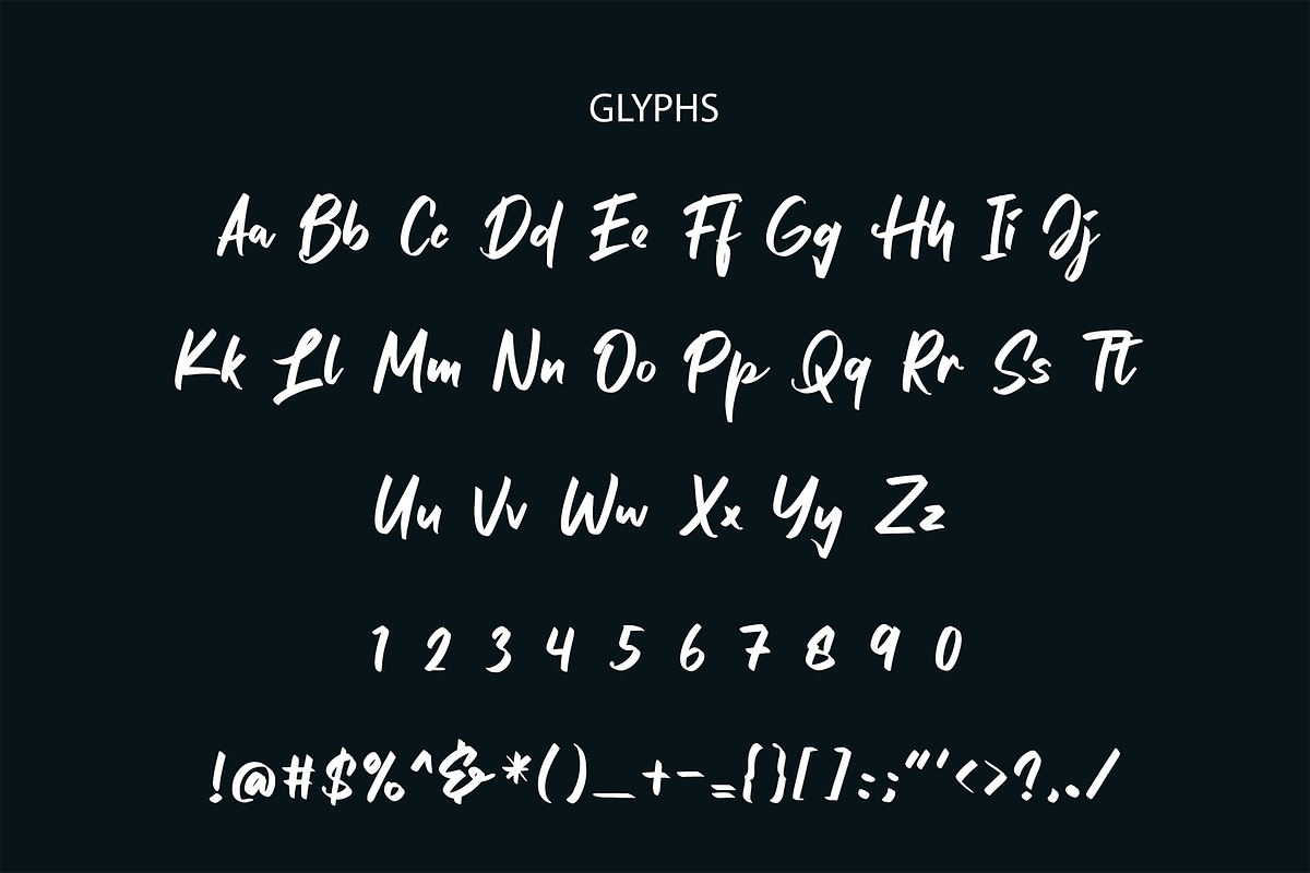 Metyha Handwritten Font, a Script Font by Formatika Studio (Photo 6 of 6)