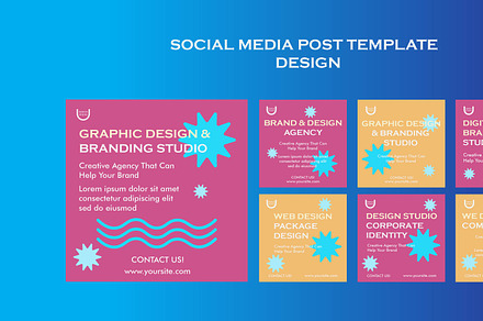 Social Media Post Template Design, an App Template by Boediman