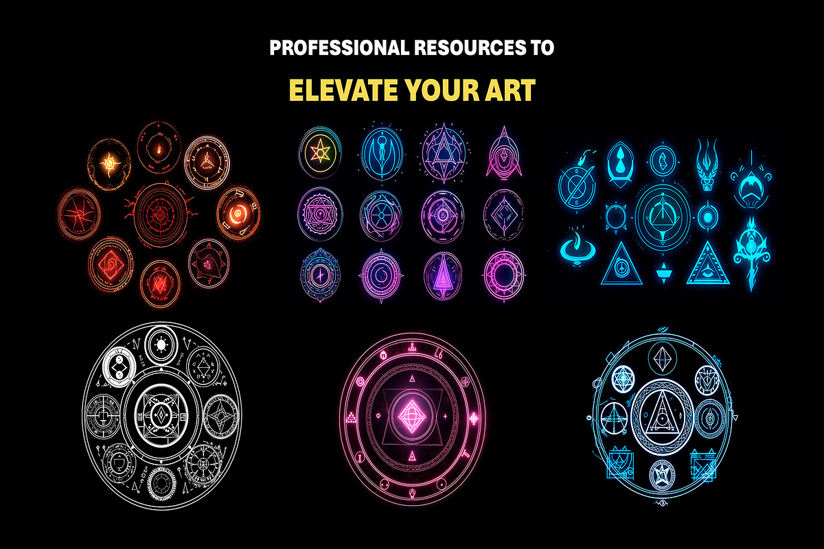 275+ Magic Rune Circles and Glyphs, an Object Graphic by Mikel Blazgad (Photo 4 of 11)