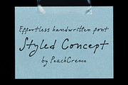 Styled Concept // Handwritten Font, a Handwritten Font by PeachCreme (Thumbnail 1 of 14)