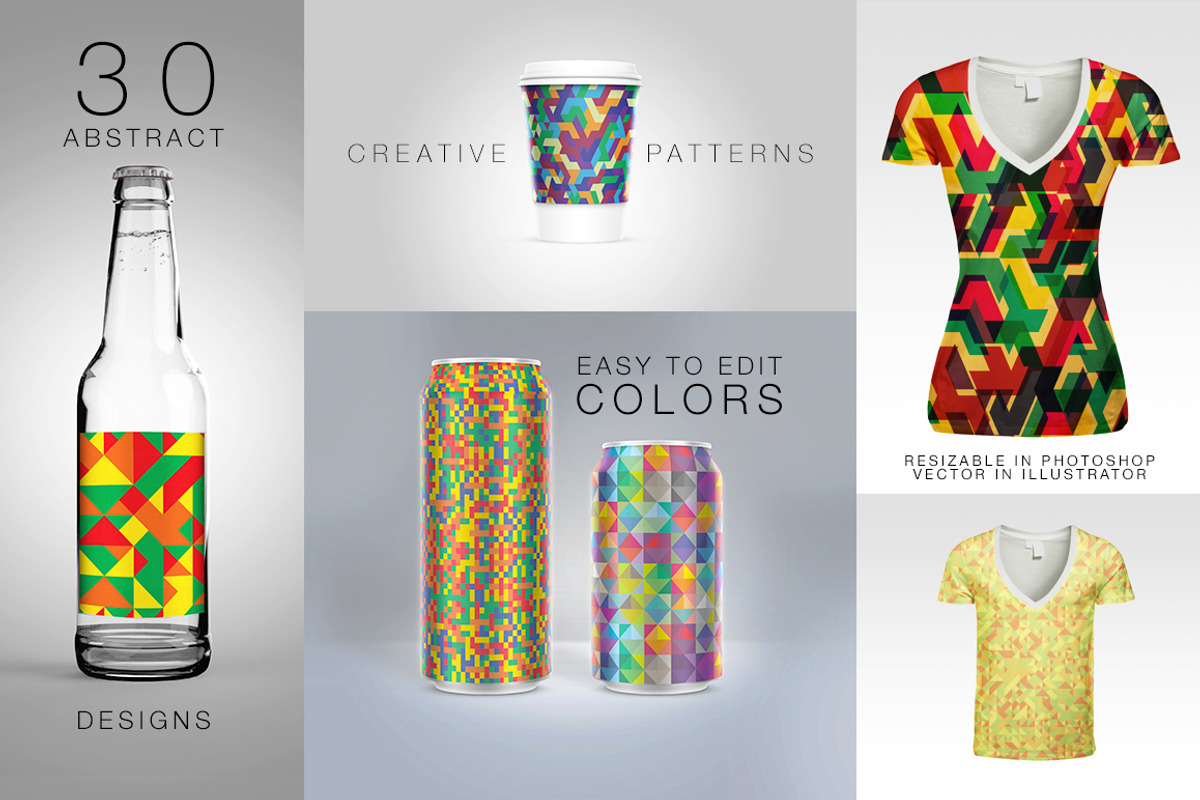 Abstract Geometric Backgrounds v.1 preview 3