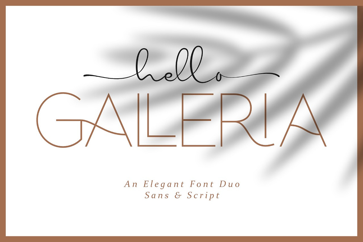 Hello Galleria Modern Elegant Font