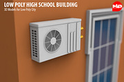 Low Poly High School Building, an Architecture 3D Model by multimedia4ds (Thumbnail 13 of 13)