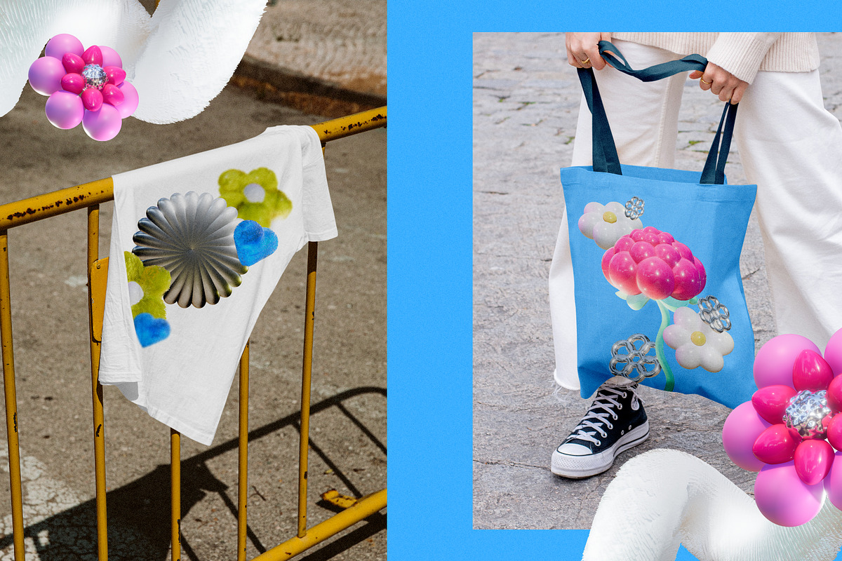 Flower Fantasy v.2: 3D Illustrations, an Object Graphic by marmarina (Photo 18 of 18)