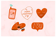 Valentine Graphics - Cute Clip Art, a Decorative Illustration by Marinastu (Thumbnail 4 of 9)