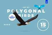 Polygonal Birds, an Animal Illustration by blauananas (Thumbnail 1 of 5)