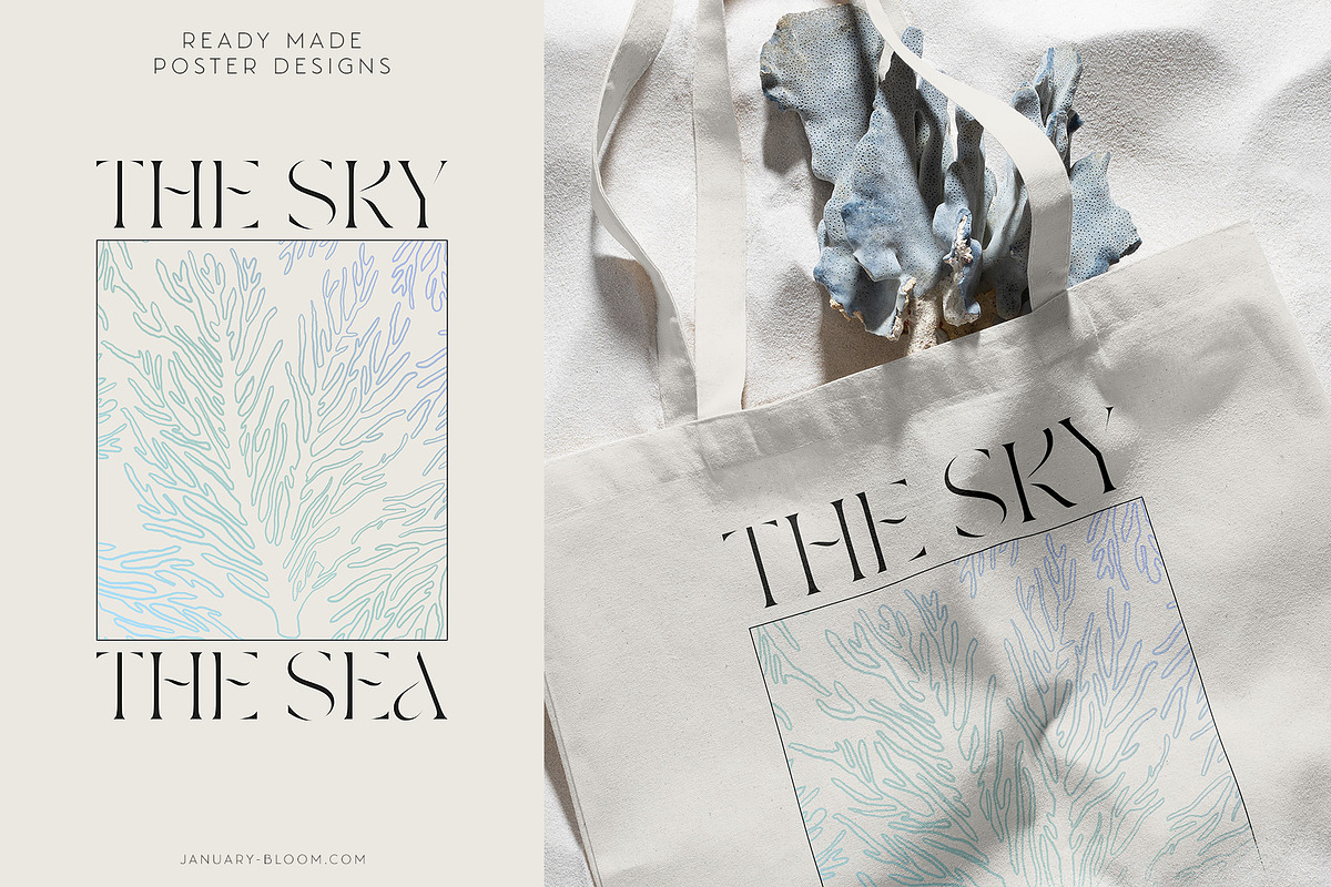 Beach, Sea & Gradient Poster Design, an Illustration by January Bloom (Photo 2 of 14)