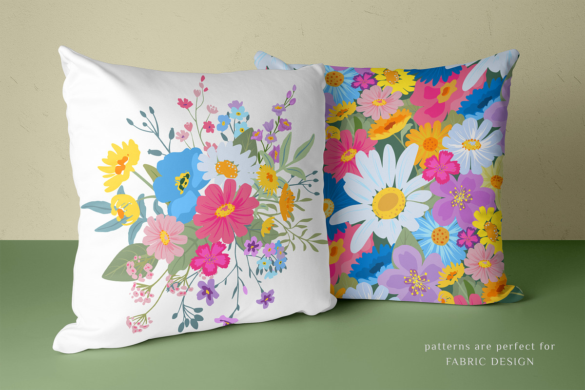 Blooming Meadow Vector Set, a Pattern Graphic by Molly art (Photo 11 of 13)
