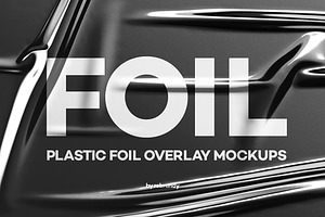 Plastic Foil Overlay Mockups