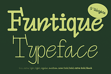 Funtique - Unique Serif Typeface
