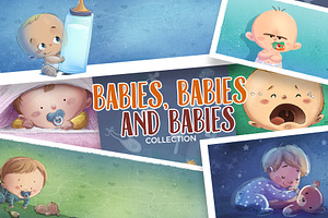 Collection Illustrations Of Newborns