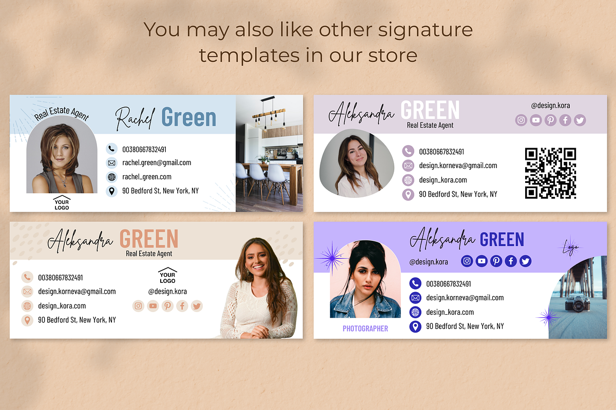Email signature template, an Email Template by DesignKora (Photo 5 of 5)