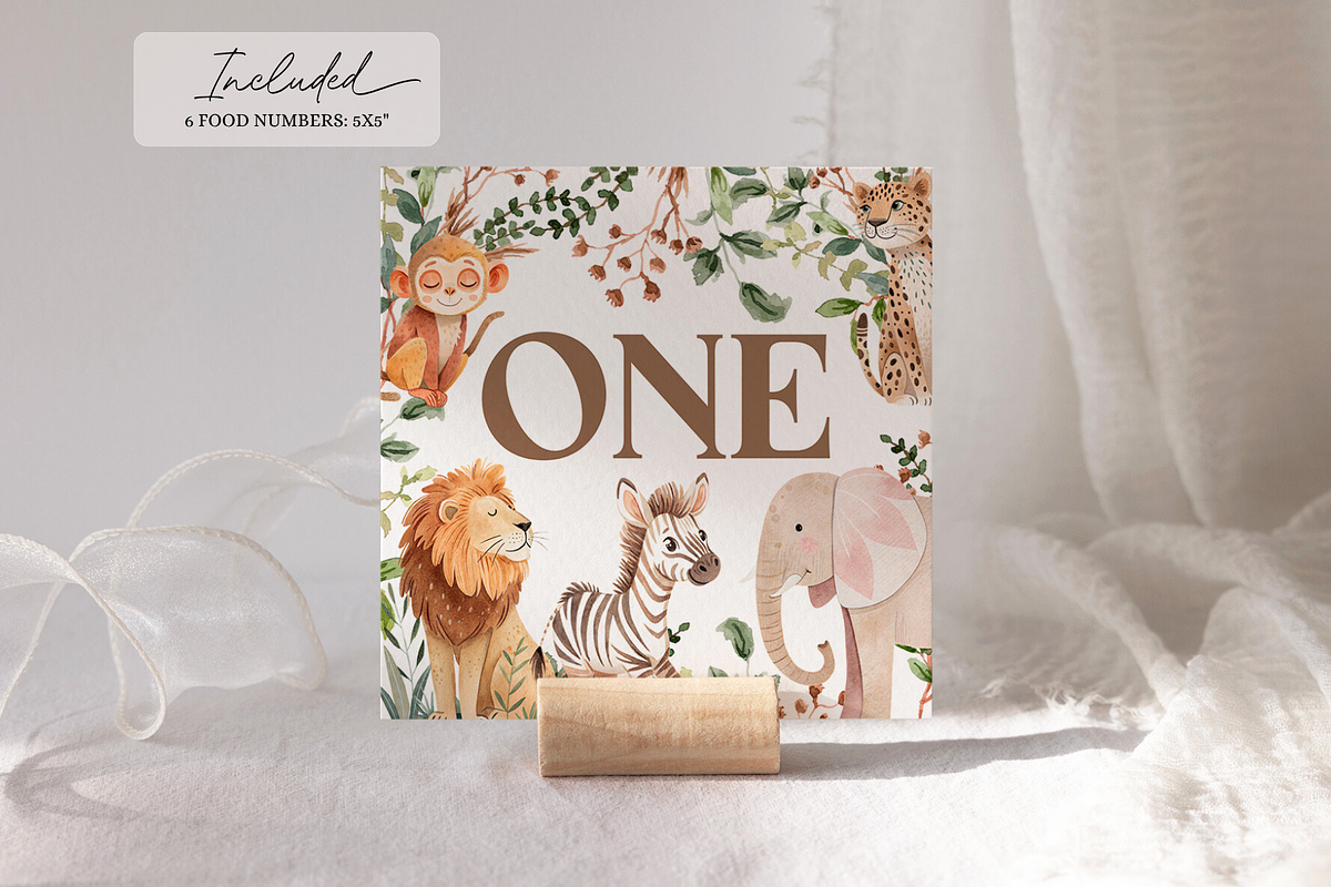 Boho Safari Animal Baby Shower Games, a Templates & Theme by VeliusCreativeStudio (Photo 5 of 5)