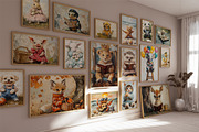 Self Portraits Animal Wall Art, an Illustration by PrintablesByFranklyn (Thumbnail 1 of 7)