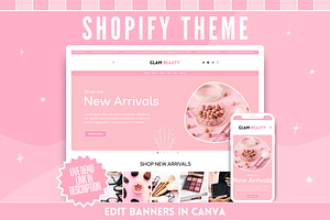 Pink Beauty Shopify Theme, a Shopify Template by SunshineStudioBoutique