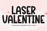Laser Valentine | Script Font, a Script Font by Scratchones (Thumbnail 1 of 8)