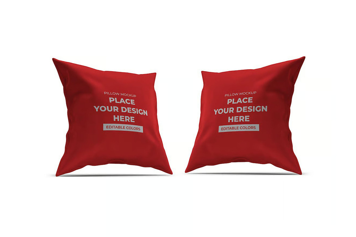 Pillow Cushion Mockup Template Set, a Household Mockup by DesignRushMarket (Photo 9 of 11)