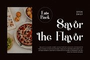 Megifin Beautiful Ligature Serif, a Serif Font by Alfinart (Thumbnail 4 of 10)