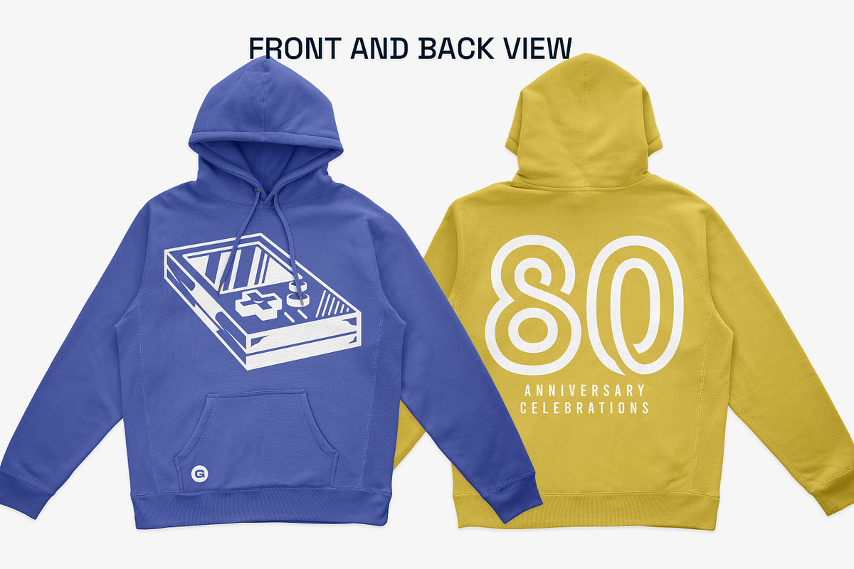 IND5000 Heavyweight Hoodie Mockups, a Hoody Mockup by GraphicHero (Photo 3 of 9)