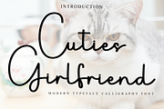Cuties Girlfriend, a Handwritten Font by FreshTypeINK (Thumbnail 1 of 8)