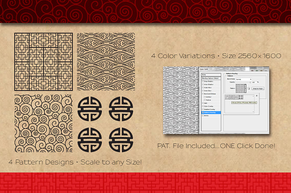 Asian Patterns Background preview 3