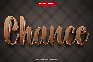 Chance 3D editable text effect, a Brushes & More by Hello Muh