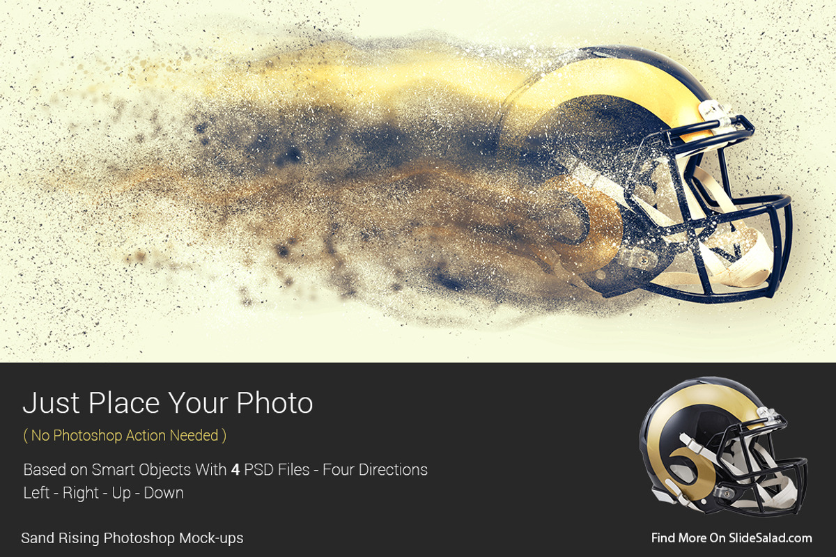 Sand Rising Photoshop Mock-ups, an Action Add-On by SlideSalad (Photo 6 of 21)