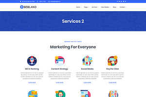 SEOLand - SEO Marketing Agency Theme