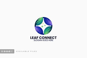 Leaf Connect Gradient Colorful Logo, a Branding & Logo Template by ivan_artnivora