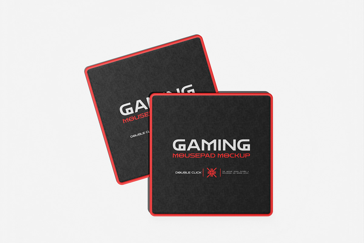 Gaming Mousepad Mockup, a Merchandise Mockup by Unerispace (Photo 2 of 5)