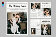 Wedding Newspaper Template, a Brochure Template by BrandPacks (Thumbnail 1 of 4)
