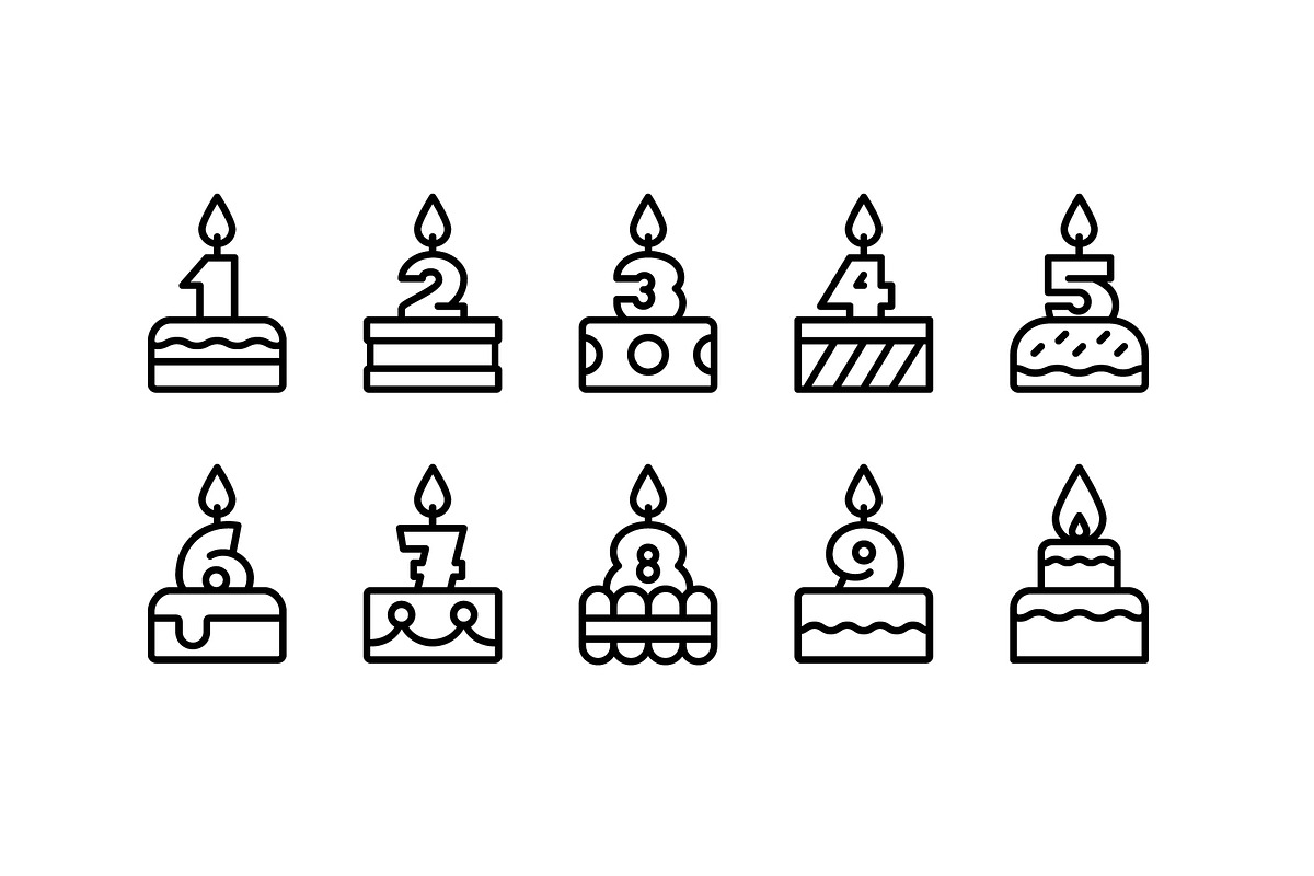 Anniversary outline badges, an Icon by LAFS (Photo 2 of 4)