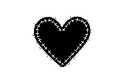 Stitched Heart Silhouette Vector Bun, an Illustration by Designs_River (Thumbnail 23 of 41)