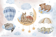 Cute Sleeping Animals., an Animal Illustration by Designwork (Thumbnail 6 of 17)