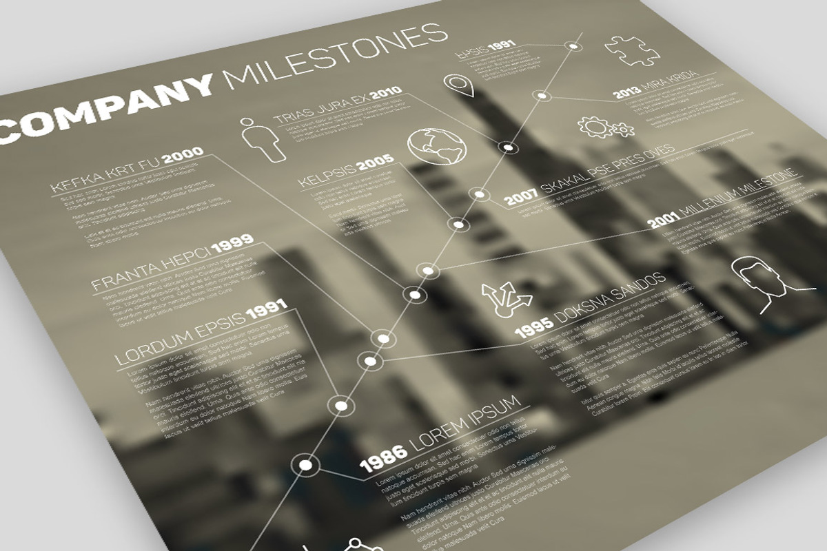 Company Timeline Template Layout, a Presentation Template by Orson