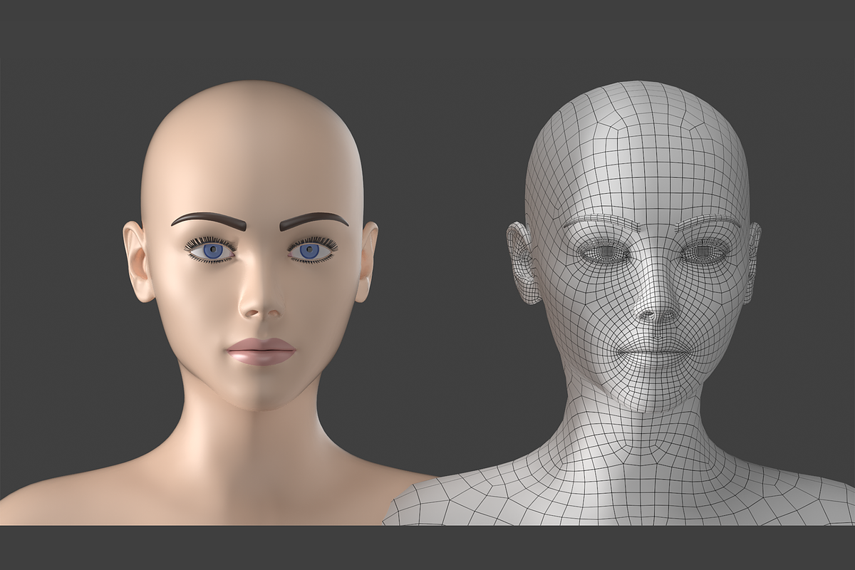 Stylized Female 01 A-Pose Base Mesh, a Characters & Person 3D Model by VK Studio (Photo 11 of 27)